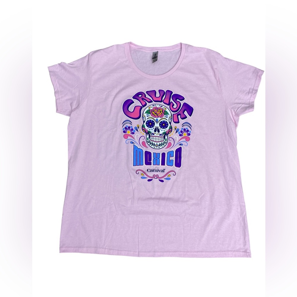 Gildan heavy Cotton women's pink T Shirt 2XL